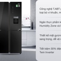 Tủ lạnh Aqua Inverter 456 lít Multi Door AQR-IGW525EM GB