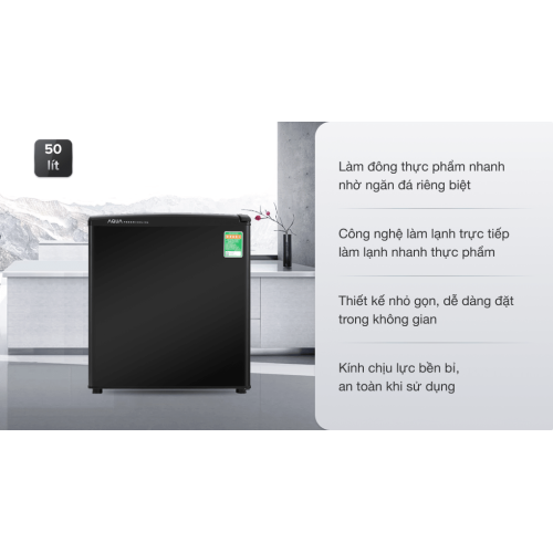 Tủ lạnh Aqua 50 lít AQR-D59FA(BS) 0