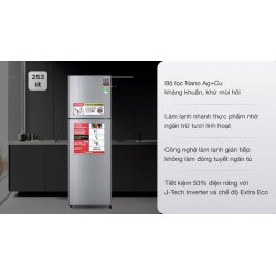 Tủ lạnh Sharp Inverter 253 lít SJ-X281E-DS 0