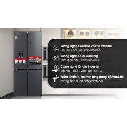 Tủ lạnh Toshiba Inverter 509 lít Multi Door GR-RF605WI-PMV(06)-MG 0