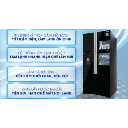 Tủ lạnh Hitachi Inverter 540 lít R-FW690PGV7X GBK 0