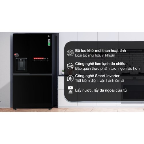 Tủ lạnh LG Inverter 635 lít Side By Side GR-D257WB 0