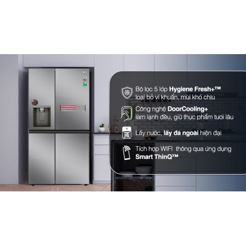 Tủ lạnh LG Inverter 635 lít Side By Side GR-D257JS 0