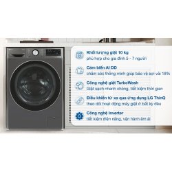 Máy giặt LG AI DD Inverter 10 kg FV1410S4B