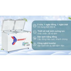 Tủ đông Sanaky Inverter 260 lít VH-3699W4K