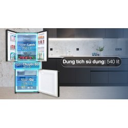 Tủ lạnh Panasonic Inverter 540 lít Multi Door PRIME+ Edition NR-YW590YMMV