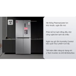 Tủ lạnh Sharp Inverter 401 lít Multi Door SJ-FXP480V-SL