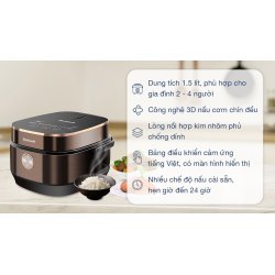 Nồi cơm điện tử BlueStone 1.5 lít RCB-5949