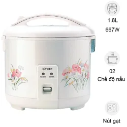 Nồi Cơm Điện Tiger JNP-1803 Trắng - Nhật Bản