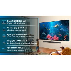 Smart Tivi QNED LG AI 4K 75 inch 75QNED86TSA