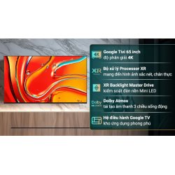 Google Tivi QLED Mini LED Sony AI 4K 75 inch K-75XR70
