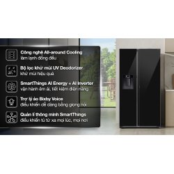 Tủ lạnh Samsung Inverter 634 lít Side By Side RS80F65J2BSV