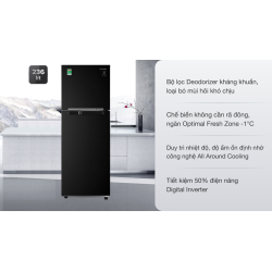Tủ lạnh Samsung Inverter 236 lít RT22M4032BU/SV