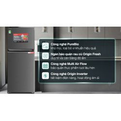 Tủ lạnh Toshiba Inverter 411 lít GR-RT559WE-PMV(58)-MM