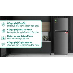 Tủ lạnh Toshiba Inverter 312 lít GR-RT416WE-PMV(58)-MM