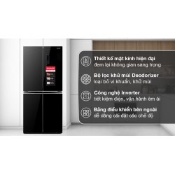 Tủ lạnh Sharp Inverter 362 lít Multi Door SJ-FX420VG-BK