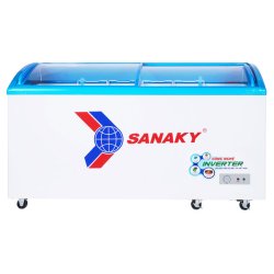 Tủ đông Sanaky VH-6899K3 mặt kính inverter 437 Lít 1 ngăn đông