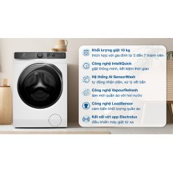 Máy giặt Electrolux UltimateCare 700 Inverter 10 kg EWF1043R7WC