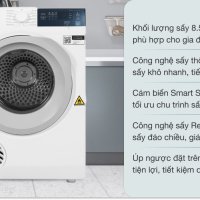 Máy sấy thông hơi Electrolux UltimateCare 8.5 kg EDV854J3WB