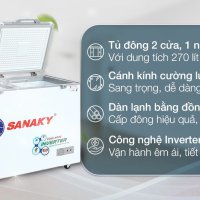 Tủ đông Sanaky Inverter 270 lít TD.VH3699A4K