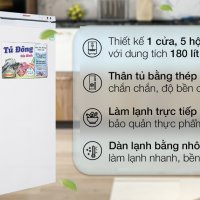 Tủ đông Sanaky 150 lít TD.VH180VD