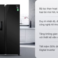 Tủ lạnh Samsung Inverter 635 lít Side By Side RS64R53012C/SV