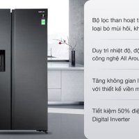 Tủ lạnh Samsung Inverter 635 lít Side By Side RS64R5301B4/SV