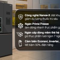 Tủ lạnh Panasonic Inverter 495 lít Multi Door PRIME+ Edition NR-CW530XMMV