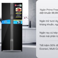 Tủ lạnh Panasonic Inverter 550 lít Multi Door NR-DZ601VGKV