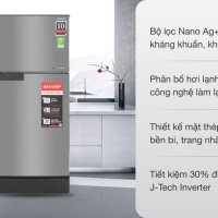 Tủ lạnh Sharp Inverter 150 lít SJ-X176E-SL