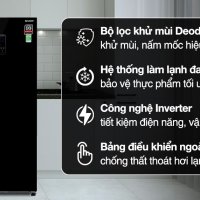 Tủ lạnh Sharp Inverter 532 lít Side By Side SJ-SBX530VG-BK