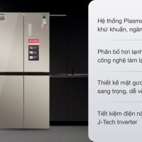 Tủ lạnh Sharp Inverter 401 lít Multi Door SJ-FXP480VG-CH