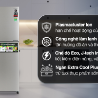 Tủ lạnh Sharp Inverter 330 lít SJ-XP352AE-SL