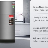 Tủ lạnh Sharp Inverter 182 lít SJ-X201E-DS