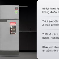 Tủ lạnh Sharp Inverter 165 lít SJ-X196E-DSS