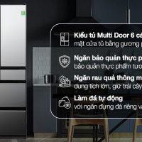 Tủ lạnh Hitachi Inverter 540 lít Multi Door R-HW540RV(X)