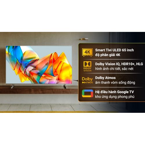 Google Tivi ULED 4K Hisense 65 inch 65U6K 0