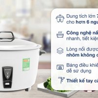 Nồi cơm nắp rời Sharp 7 lít KSH-D77V