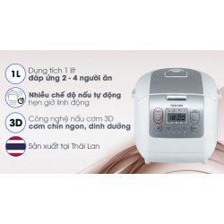 Nồi cơm điện tử Toshiba 1 lít RC-10NMFVN(WT) 2