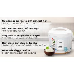 Nồi cơm nắp gài Toshiba 1 lít RC-10JH2PV(B) 0