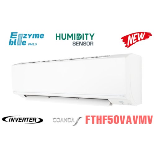 Điều hòa Daikin 2 chiều 18000BTU inverter gas R32 FTHF50VAVMV 0