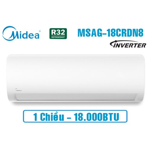 Điều hòa Midea inverter 18000BTU 1 chiều MSAGII-18CRDN8 0