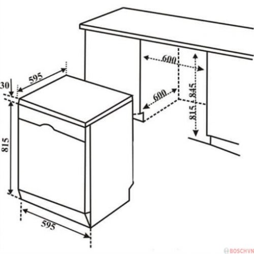 Máy rửa bát Bosch SMS4HCI48E serie 4 nhập khẩu Đức 2