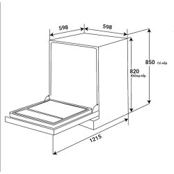 MÁY RỬA CHÉN BÁN ÂM KF-CARYA1FB 2