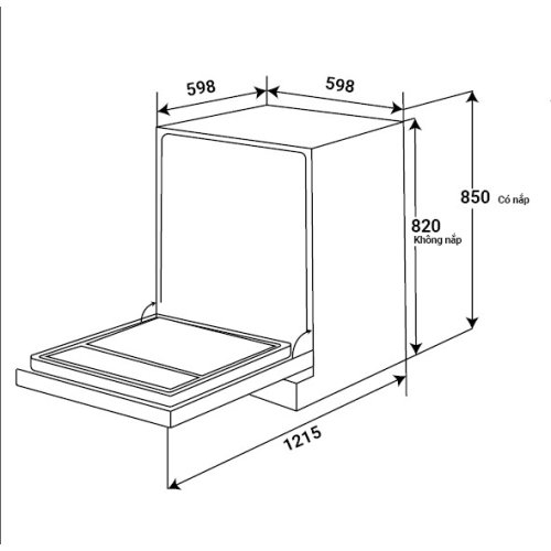 MÁY RỬA CHÉN BÁN ÂM KF-CARYA1FB 2