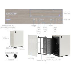 Máy lọc không khí Sharp 30m2 FP-S40V-W 23W 2