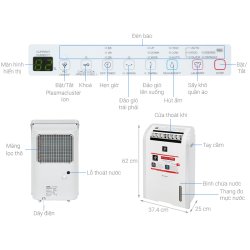 Máy hút ẩm Sharp 50m2 DW-D20A-W 2