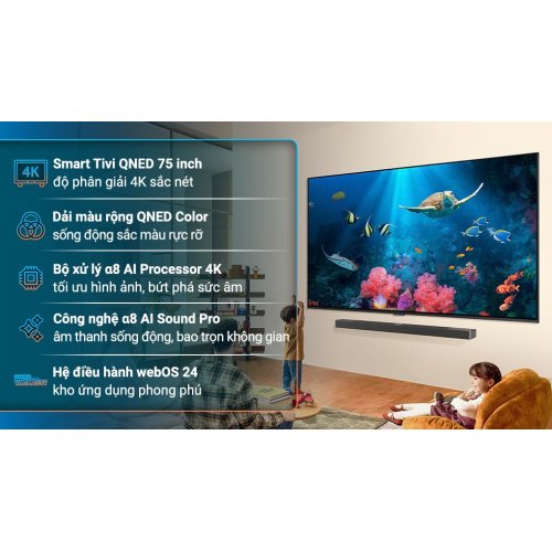 Smart Tivi QNED LG AI 4K 75 inch 75QNED86TSA 0