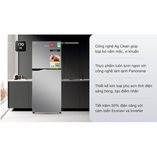 Tủ lạnh Panasonic Inverter 170 lít NR-BA190PPVN 0