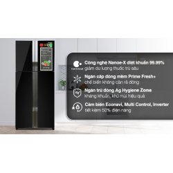 Tủ lạnh Panasonic Inverter 550 lít Multi Door NR-DZ601YGKV 0
